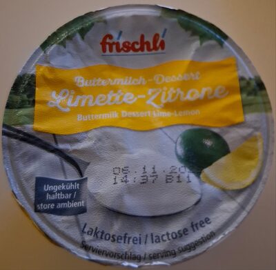 Buttermilch-Dessert Limetten-Zitrone