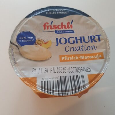 Joghurt Creation Pfirsisch-Maracuja