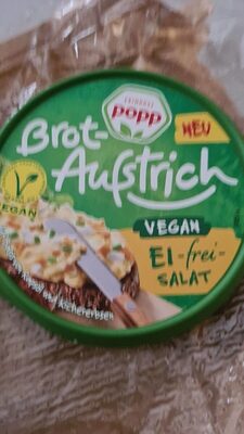 Popp Brotaufstrich ei frei Salat front packaging