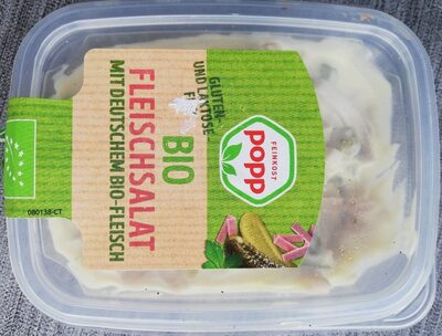 Bio Fleischsalat front packaging