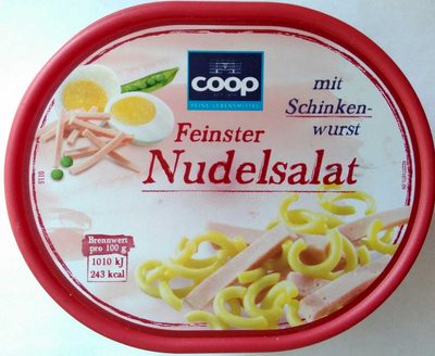 Feinster Nudelsalat mit Schinkenwurst