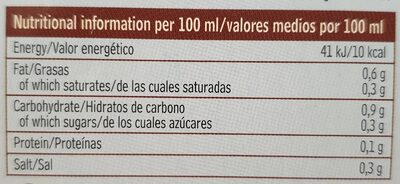 Caldo Vegetal En Pastillas Bajo En Sal Bio 66G (6X11G) nutrition facts table