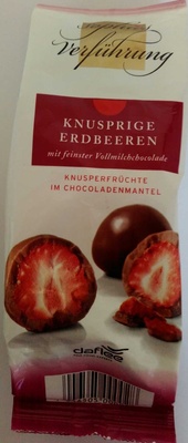 Knusprige Erdbeeren mit feinster Vollmilchschokolade