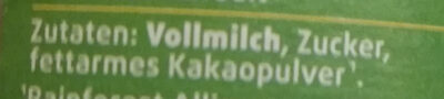 Schoki ingredients label