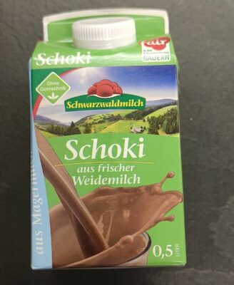 Schoki aus frischer Weidemilch front packaging