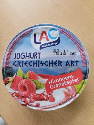 Joghurt griechischer Art Himbeere-Granatapfel