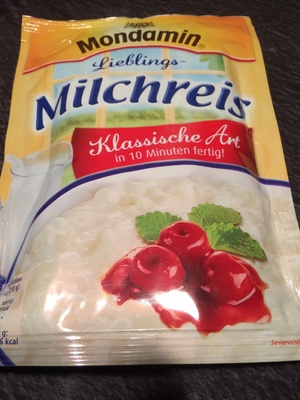 Reis Lieblings-Milchreis Klassische Art front packaging