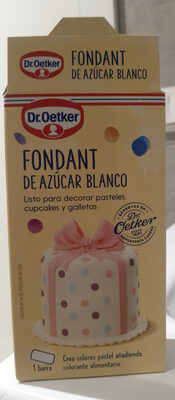 Fondant de azúcar blanco front packaging