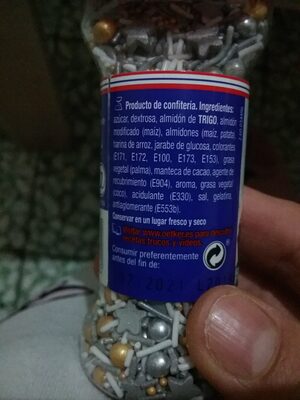 Metallic mix ingredients label