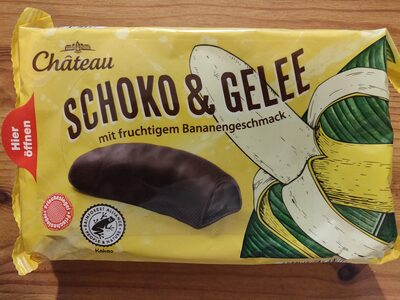 Galaretka w czekoladzie o smaku bananowym
