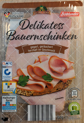 Delikates Bauernschinken front packaging