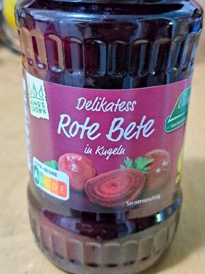 Rote Beete in Kugeln