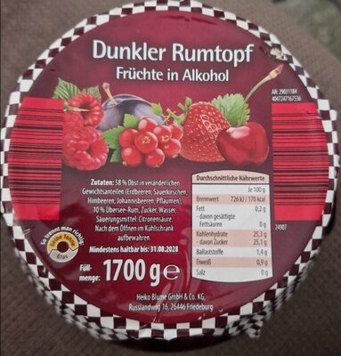 Dunkler Rumtopf