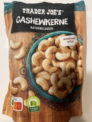 Cashewkerne, naturbelassen front packaging