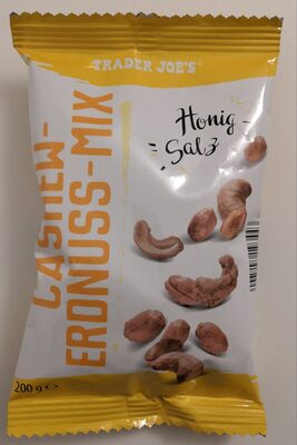 Cashew-Erdnuss-Mix Honig & Salz front packaging