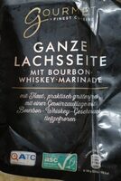 Ganze Lachsseite mit Bourbon-Whiskey-Marinade