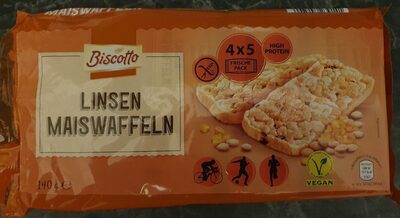 Linsen Maiswaffeln