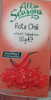 Rote Chili gehackt