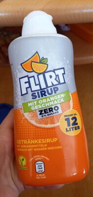 Flirt Sirup mit Orangengeschmack Zero