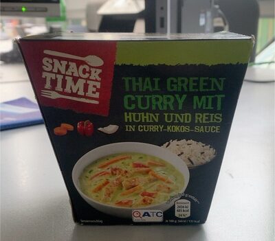 Thai Green Curry mit Huhn und Reis