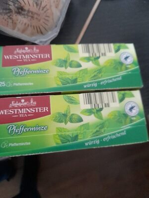Pfefferminze Teebeutel front packaging