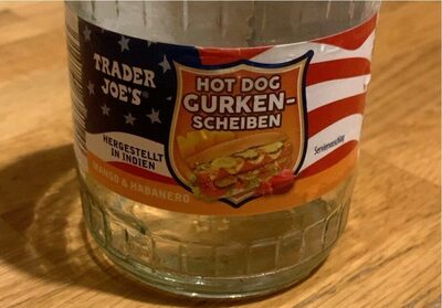 Hot Dog Gurkenscheiben