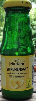 ALDI RIO D'ORO Würzsaft 100 % Saft aus Konzentrat Zitrone 0.69€ 0,2 l Flasche 1. Liter 3.45€