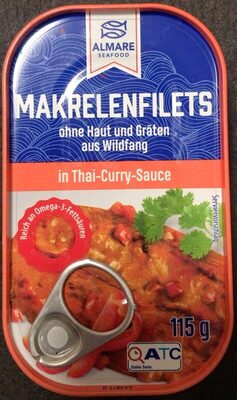 Makrelenfilets in Thai-Curry-Sauce