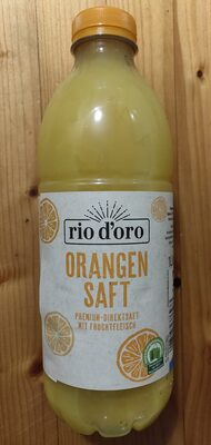 Orangen-Direktsaft mit Fruchtfleisch