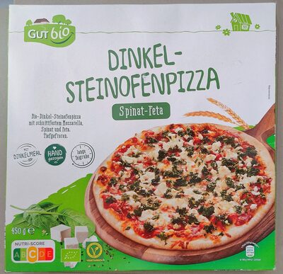 Bio-Dinkel-Steinofenpizza - Spinat-Feta