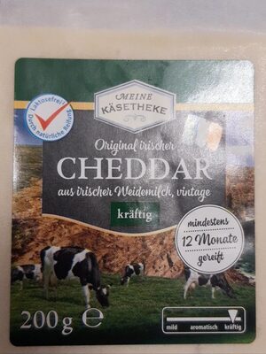 ALDI KÄSE Irischer Cheddar-Stück 200g 2.49€ 1kg 12.45€