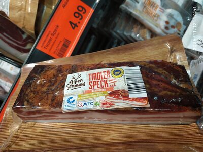 ALDI IL GUSTO DELL‘ITALIA Südtiroler Speck 400g 4.99€ 1kg 12.48€