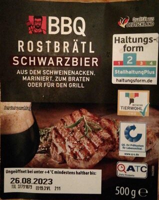 Rostbrätl, Schwarzbier, mariniert