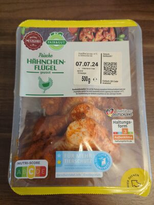 Hähnchenflügel gewürzt