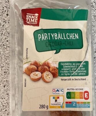 Schweine Partybällchen chilli Cheese front packaging