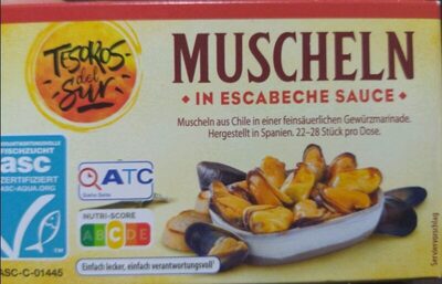 Muscheln in Escabeche-Sauce front packaging