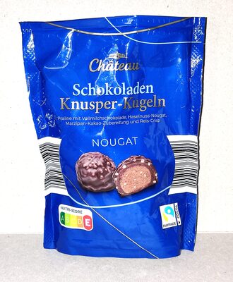 Schokoladen-Knusper-Kugeln - Nougat