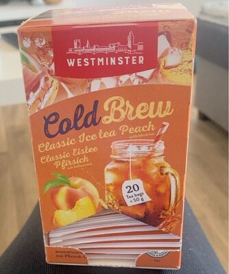 Cold breu classic ice tea peach