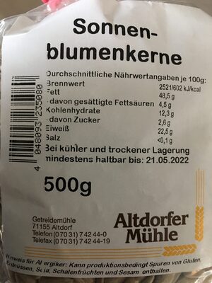 Sonnenblumenkerne