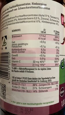 Saft - Plus Eisen front packaging