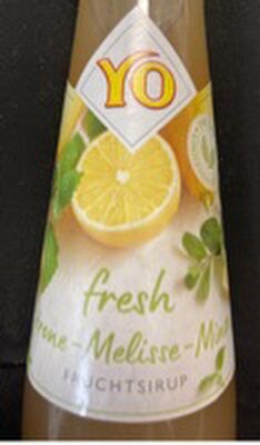 Zitrone-Melisse-Minze Fruchtsirup