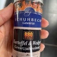 Kartoffel und Wedges Gewürzzubereitung