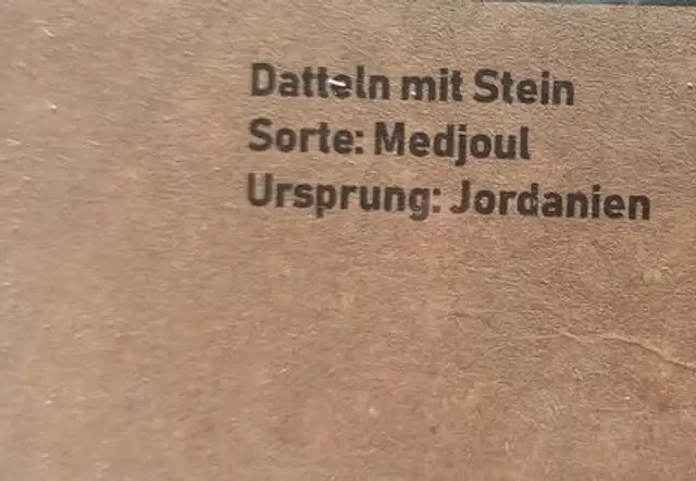 Alinda ingredients label