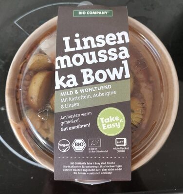 Linsen Moussaka Bowl front packaging