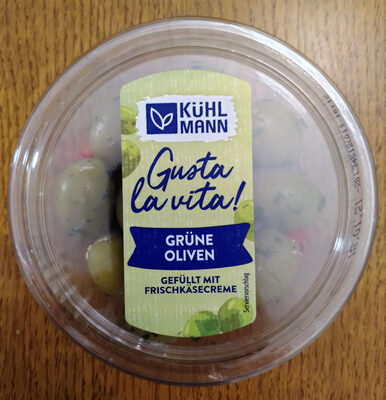 Gusta la vita! Grüne Oliven gefüllt mit Frischkäsecreme