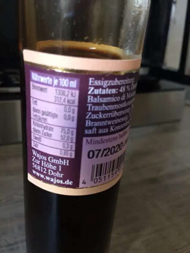feige dattel nutrition facts table