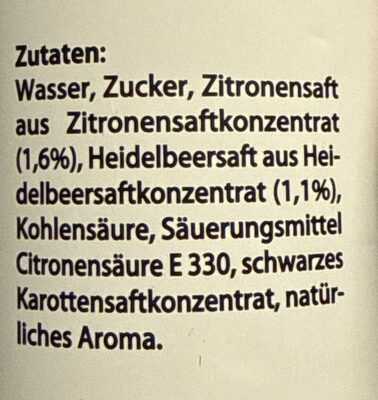 Moloko ingredients label