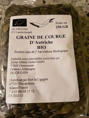 Graine de courge d'autriche Bio