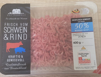 Hackfleisch Gemisch 50% Weniger Fett