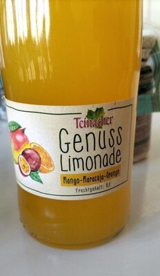 Genuss Limonade Mango-Maracuja-Organge front packaging